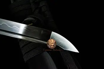 Māla Rūdīts Kaujas Gatavs T10 Tērauds Japāņu Samuraju Musashi Katana Zobens Pilna Tang Tameshigiri 23016