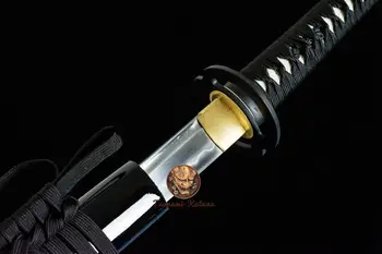 Māla Rūdīts Kaujas Gatavs T10 Tērauds Japāņu Samuraju Musashi Katana Zobens Pilna Tang Tameshigiri