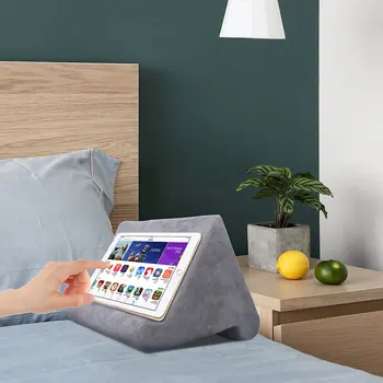 Mīkstu Sūkli Spilvens Tablet Stand For iPad, Samsung, Huawei Xiaomi Planšetdatoru Turētājs Mobilā Telefona Atbalstu Gultas Spilvena Ebook Reader Pad