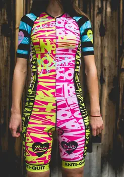 Mīlestība, sāpes, Sieviešu Velo Velo Apģērbs Triatlona Jumpsuit Darbojas Riteņbraukšana Peldēšana Vasaras Īsām Piedurknēm skinsuit riteņbraukšana