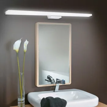 Mūsdienu 80cm LED Vannas istabas Spogulis gaismas silts balts /balts ateja Priekšā spoguli, lampas piederumi aplauzums spogulis gaismas 85-265V