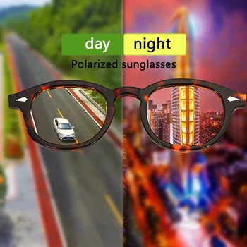 Nakts Redzamības Brilles Aizsardzības Rīkiem, Saulesbrilles Johnny Depp Brilles Polarizētās lēcas Nakts Redzamības Vadītājiem, Aizsargbrilles Anti Glare