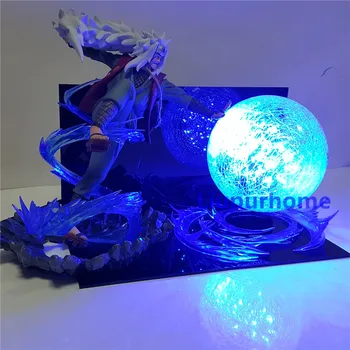 Naruto Jiraiya Rasengan LED Nakts Gaisma DIY Guļamistaba Dekori ēsmas zivtiņu vadi Anime Naruto Shippuden Jiraiya Lampas Apdare Apgaismojums Dāvanas 39878