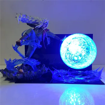 Naruto Jiraiya Rasengan LED Nakts Gaisma DIY Guļamistaba Dekori ēsmas zivtiņu vadi Anime Naruto Shippuden Jiraiya Lampas Apdare Apgaismojums Dāvanas