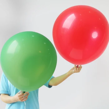 NASTASIA Zemākas gludu, apaļu balonu 24 collu 10pcs/daudz sabiezinātas ar krāsainiem lateksa peldēt balons, kāzu dekorēšana 6542