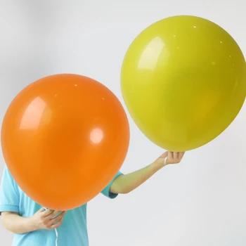 NASTASIA Zemākas gludu, apaļu balonu 24 collu 10pcs/daudz sabiezinātas ar krāsainiem lateksa peldēt balons, kāzu dekorēšana