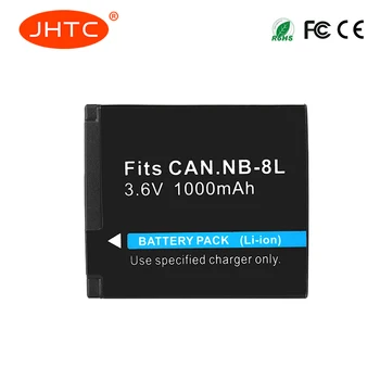 NB-8L Kameru Baterijas Canon PowerShot A2200 A1200 IR A3000 A3300 A3200 A3100 1000mAh Li-ion Batterie NB 8L