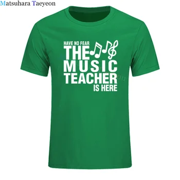 Nebīsties Mūzikas Skolotājs Ir Šeit Print T-Krekls Vīriešiem Ar Garām Piedurknēm Modes Gadījuma Tshirt Mīksti Kokvilnas T Krekli Harajuku