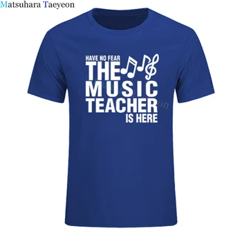 Nebīsties Mūzikas Skolotājs Ir Šeit Print T-Krekls Vīriešiem Ar Garām Piedurknēm Modes Gadījuma Tshirt Mīksti Kokvilnas T Krekli Harajuku