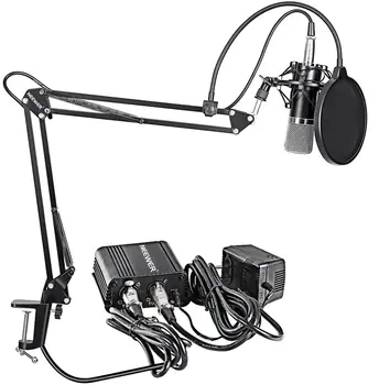 Neewer NW-700 Kondensatora Mikrofons & NW-35 Apturēšanu Uzplaukums Šķērveida statnis, iebūvēta XLR Kabeli un Montāžas Skava & Pop Filtrs