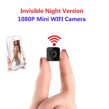 Neredzams Nakts Versija Wifi IP Mini Kameras Bezvadu 1080P Video Ierakstīšanas Atbalsts Tālvadības Portatīvo Ierakstītāju pk q7