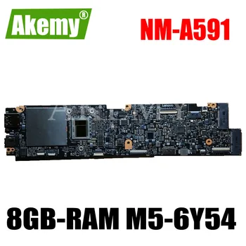 NM-A591 Klēpjdators mātesplatē Lenovo JOGAS 900S-12ISK sākotnējā mainboard 8GB-ATMIŅA M5-6Y54