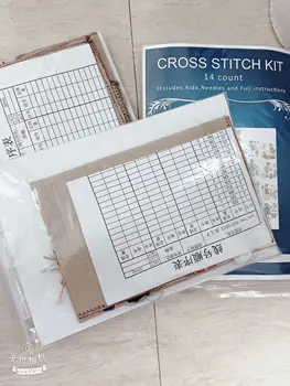 NN YIXIAO Skaitot Cross Stitch Komplekts Cross stitch RS kokvilnas ar cross stitch Haejbgqs Ziemassvētku Piparkūkas md