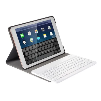 Noņemams Bezvadu Bluetooth Keyboard for iPad 2017 Gaisā 1 2 Pro 9.7 Collu PU Leather Flip Stends, Noņemams Gadījumā Tablete Vāciņu 3107