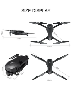 NWEGPS Dūkoņa Ar Kameru, HD (4K Trīs Ass Anti-Shake Gimbal Kamera Dūkoņa GPS Brushless Quadcopter Profesionālās Dūkoņa Selfie Dron 4568