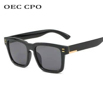 OEC CPO 2019. gadam Jauniem Vīriešiem, Lielizmēra Kvadrātveida Saulesbrilles Vīriešiem Vintage Black Retro Brilles Si Fang Saulesbrilles Sieviešu Briļļu O176