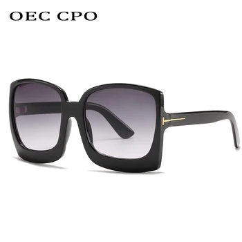 OEC CPO Laukumā Saulesbrilles Sievietēm Jaunā Modes Lielgabarīta Plastmasas Rāmis, Saules Brilles Sieviešu Vintage Toņos Moderns Brilles UV400