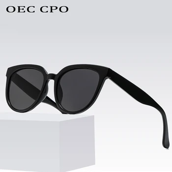 OEC CPO Vintage Laukumā Saulesbrilles Sieviešu Modes Candy Krāsas Kaķu Acs, Saules Brilles Sieviešu Retro Melnās Brilles Toņos UV400 O791 32965