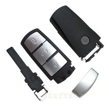 OkeyTech Auto, Smart Key Kartes Gadījumā Shell Piekariņu Volkswagen / W Magotan Passat CC viedkarte Ar Auto Atslēgu Asmens 3 Pogas Tālvadības