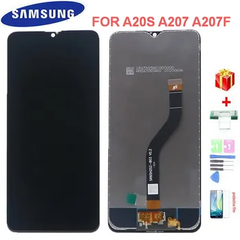 Oriģināls A20S LCD Displejs Priekš Samsung Galaxy A20s A207 A2070 SM-A207F LCD Displejs, Touch Screen Digitizer Montāža Ar Rāmi