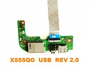 Oriģināls par ASUS X555QG USB valdes Audio valdes X555QG USB REV 2.0 pārbaudītas labas bezmaksas piegāde