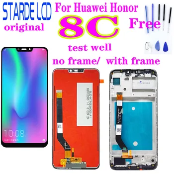Oriģināls par Huawei Honor 8.C LCD Displejs Ekrānā Pieskarieties Digitizer Montāža ar Rāmi par Godu 8.C BKK-AL10 BKK-L21 LCD Displejs