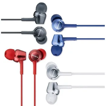 Oriģināls SONY MDR-EX250AP In-Ear Austiņas ar 3,5 mm Vadu Earbuds Mūzikas Austiņas Smart Tālrunis, Austiņas, brīvroku ar Mic