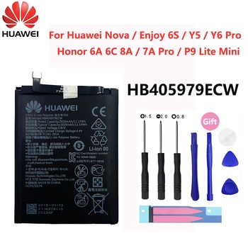 Oriģināls, Tālruņa Akumulatora HB405979ECW Par Huawei Nova Baudīt 6S Godu 6.A 6.C 8.A 7.A Pro Y5 Y6 Pro P9 Lite Mini Baterijas