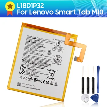 Oriģinālā Rezerves Akumulatoru L18D1P32 Lenovo Smart Cilnes M10 Kvalitātes Preces + Instrumenti 4850mAh 3501mAh-5000mAh