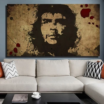 OUCAG Slaveno Che Guevara Attēls Plakātu Krāsošana Sienas, Mākslas Audekla Sienas Attēlu Glezniecību, grafiku Dzīvojamā Istaba Guļamistaba Dekoratīvie