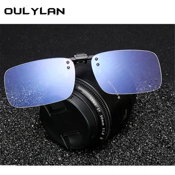 Oulylan Anti Zilā Gaisma Brilles Sievietēm, Vīriešiem Klips Brilles Skaidrs, Datoru, Tālruni, Blue-ray Briļļu Modes Klipu Flip up Brilles 50780