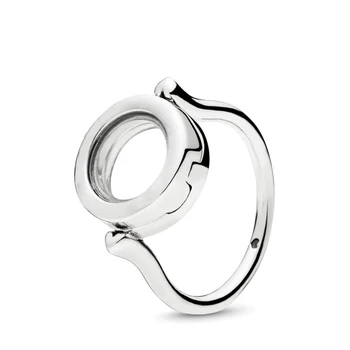 Pan Oriģinālu Zīmolu 925 sudraba gredzens ar dzirkstošo logo oriģināls dizains retro sirds formas multi-wrap gredzens 20928