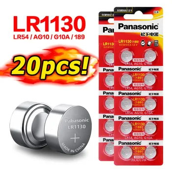 Panasonic 20pcs 1,5 V Pogu Šūnu Baterijas LR44 LR1154 357A SR44 Oriģināls lr44 Litija Monētas Bateriju A76 veica grozījumus 13.ag G13A 13593