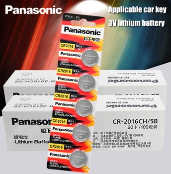Panasonic augstākās Kvalitātes Litija Akumulators 200PCS/DAUDZ 3 V cr2016 Pogu Akumulatora Skatīties Monētas Baterijas cr 2016 DL2016 ECR2016