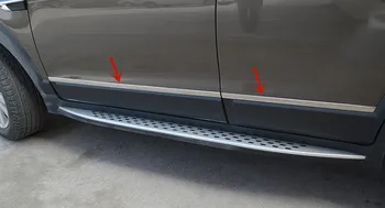 Par Chevrolet CAPTIVA 2008-2017 nerūsējošā tērauda virsbūves dekoratīvās lentes anti-scratch aizsardzības auto piederumi