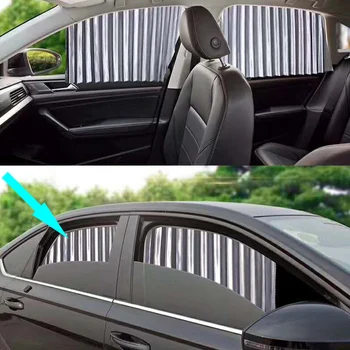 Par Hyundai Santa Fe 2019 2020 Automašīnas Ēnā Priekšā, Aizmugurējo Sānu Logu Saules Ēnā Saules Anti-moskītu Aizkaru Audums Auto Accessoriies