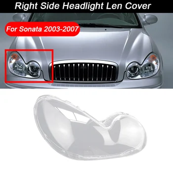 Par Hyundai Sonata 2003-2007 Auto Sānu Lukturu Skaidrs, Objektīva Vāciņu Galvas Gaismas Lampas Abažūrs Ūdensizturīgs Apvalks, Auto Piederumi