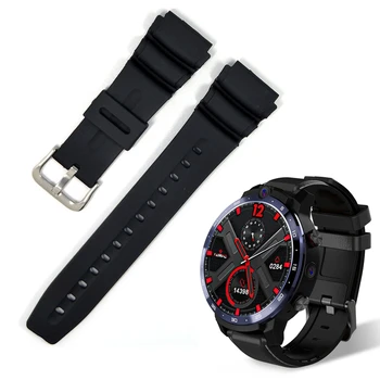 Par LEMFO LEM12 Silikona Gumijas Skatīties Joslas Siksna Fit LEMFO LEM 12 Smartwatch Black Waterproof Anti-fall Sporta Watchbands