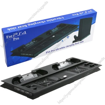 Par PS4 Play Station 4 Pro Siltuma Izlietne, Dzesēšanas Vertikālā Statīva Dual Kontrolieris Uzlādēšanas Doka Staciju Sony Playstation 4 Pr
