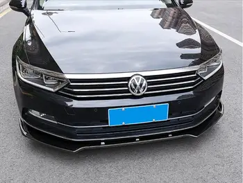 Par Volkswagen Passat B8 Ķermeņa komplekta spoilers 2017-2018 Par Passat ABS Aizmugurējā lūpu aizmugurējais spoileris priekšējā Bufera Difuzoru Bamperi Aizsargs