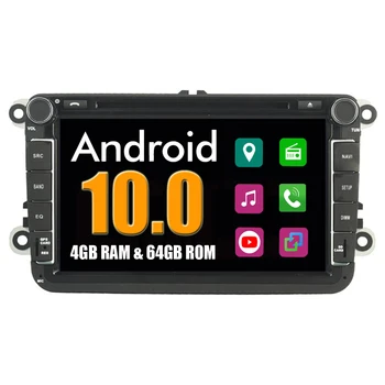 Par VolksWagen VW Caddy 2004. - 2013. Gadam Android 10.0 Autoradio Bluetooth GPS Sat Navi Navigācija + DVD Radio PhoneLink