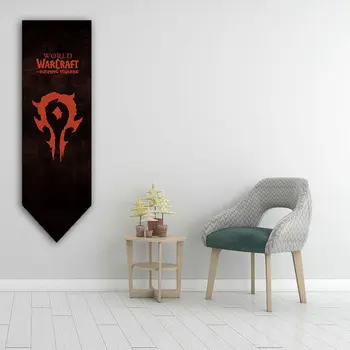 Pasaulē Warcrafts Alianses Bars Banner Karogu Dacron Mājas Cosplay Spēle Kaujas Karājas Filmu Sienu Apdare Banner 2565