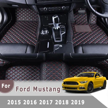 Pasūtījuma FloorLiner Auto Paklājs, Paklāji Labās Rokas Piedziņas Automašīnas Grīdas Paklāji Ford Mustang 2016 2017 2018 2019