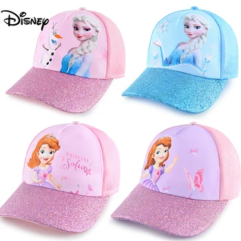 Patiesu Disney Saldēti Cepure Bērniem Saulessargs Cepuri Karikatūra Princese Sofija Anna Elsa Apģērba Piederumi Bērniem, Zīdaiņu Cepurīte