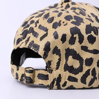Pavasara Leopard Gepards Drukāt Beisbola Cepure Sievietēm, Vīriešiem, Modes Gadījuma Panelis Strapback Nometnē Cepure Beisbola Cepurīti Golfa Klp Pieaugušajiem
