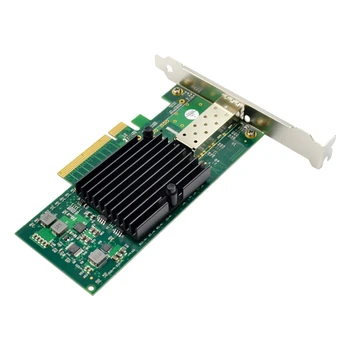 PCI-E X8 Ethernet Tīkla Karte 10 Gigabit Šķiedras Servera Adapteri X520 10GbE Vienu SFP+Fiber LC par 82599EN Chip