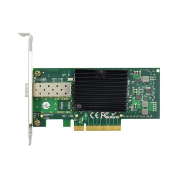 PCI-E X8 Ethernet Tīkla Karte 10 Gigabit Šķiedras Servera Adapteri X520 10GbE Vienu SFP+Fiber LC par 82599EN Chip