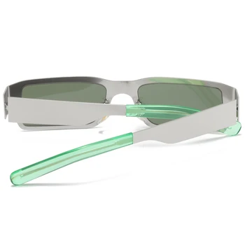 Peekaboo nerūsējošā tērauda kvadrātveida rāmja saulesbrilles vīriešiem uv400 vasaras vīriešu saules brilles vintage sievietes ir 2021. augstas kvalitātes metāla