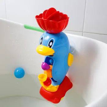 Peldvietu spouts Spēlēt Ūdens vannas istabā oyuncak Bērniem, baby bērnu Vanna vannā peldēšana rotaļlietas, gumijas Ducky duck Ūdensratu