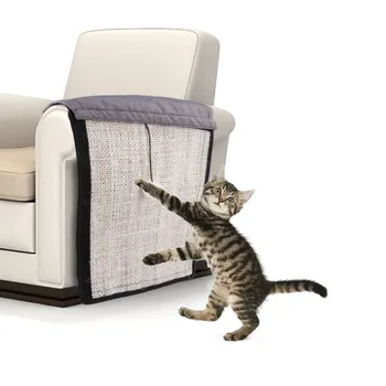 Pet Dīvāna Kaķis Nulles Mat Skrāpi Kaķis Scratcher Ķepu Spilventiņi Sizala Pad Dīvāns Mēbeles, Nesaskrāpē, Tiecoties Pēc Aizsargs Pad Pet Produktu